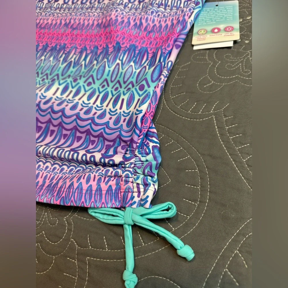 Zeroxposur Girls Calypso Tankini Top NWT Size XXL 20.5